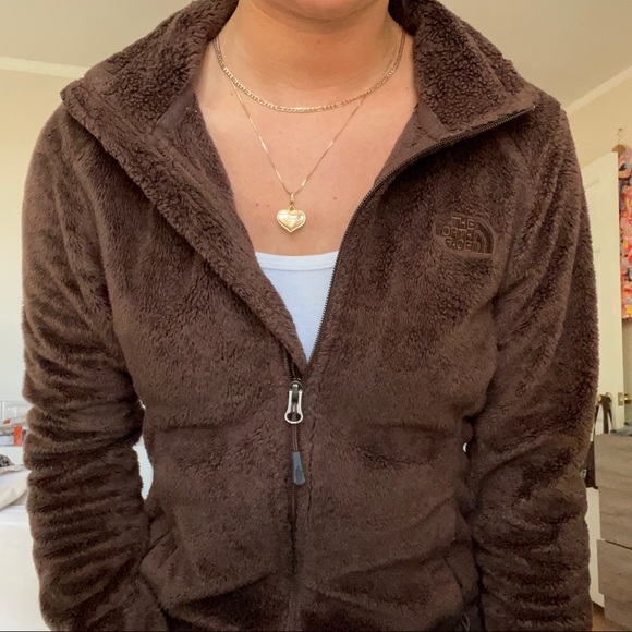 North Face Fluffy Brown Fleece Jacket - Picture 2 of 6